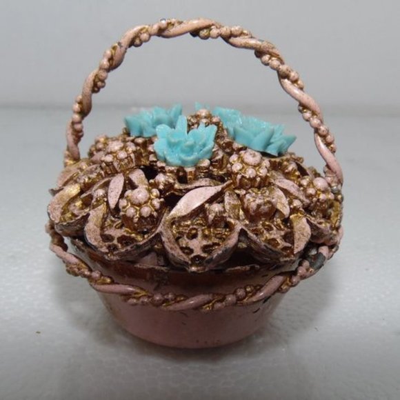 1950' 60' metal ring holder basket - Picture 4 of 5